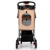 Foldable 4-Wheel Pet Stroller with Storage Basket